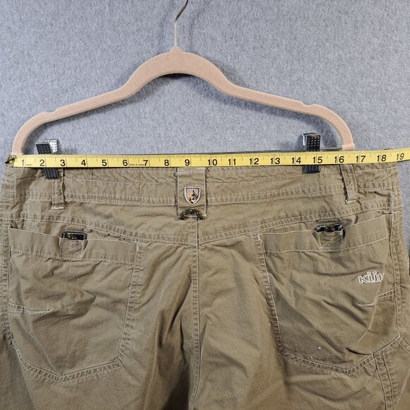 Kühl Mens Cargo Shorts 38 Tan Cotton/Nylon Outdoor Khaki 10.5" Inseam Flat Front - Picture 5 of 15